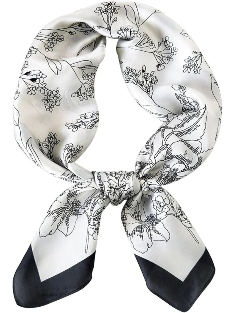 Satin Bandanas Head A 1 Green Scarf Women Lightweight Silk Hair Wrap Sleep Scarf